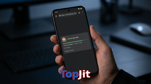 Main screen of TopJit apk page for PK players