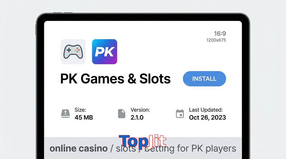 Game list for TopJit gameapk section