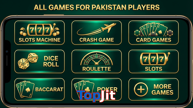 Main screen of TopJit games page for PK players